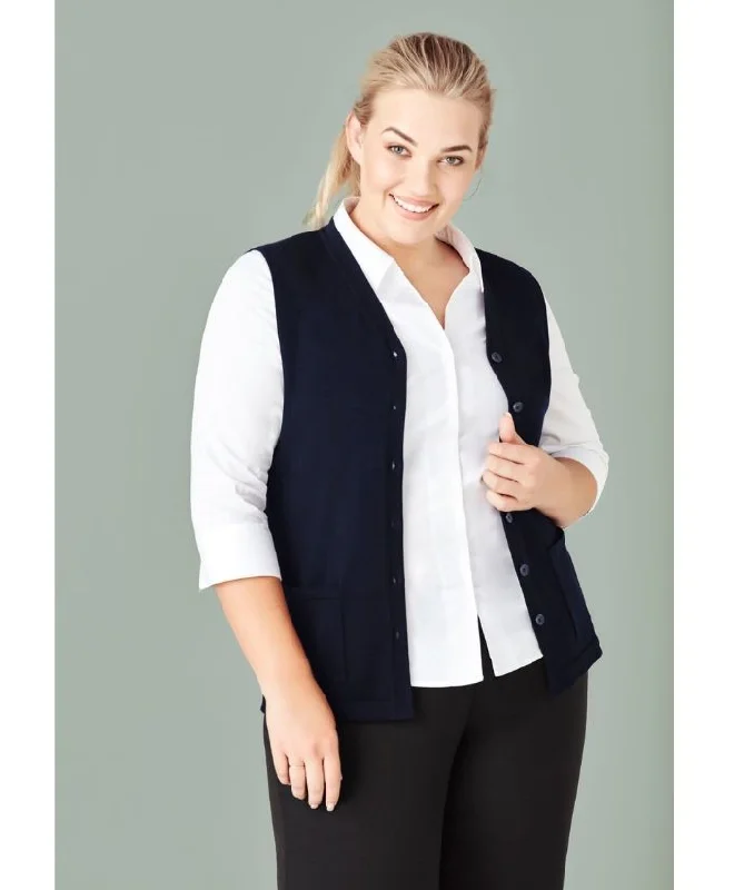 Womens Button Front Vest