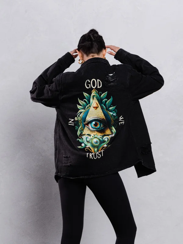 IN GOD WE TRUST Shirt Jacket