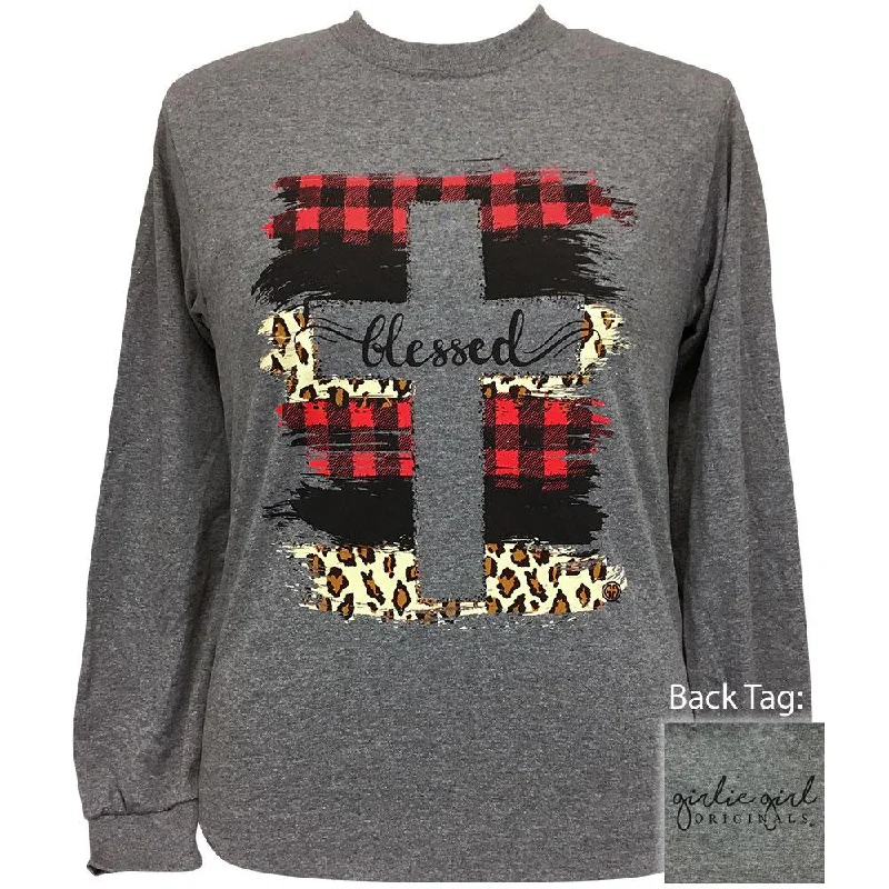 Blessed Patterns-Graphite Heather LS-2336Cultural T-Shirts