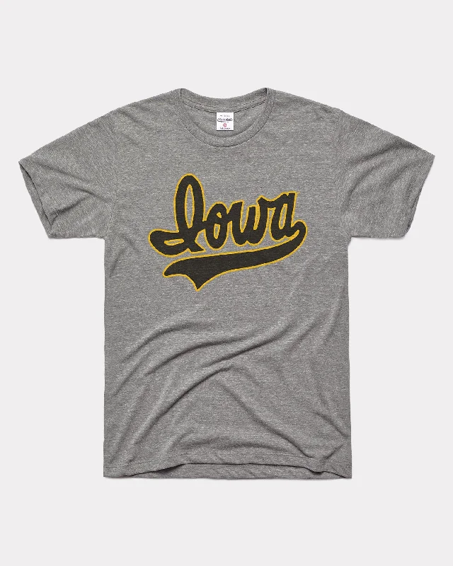 Iowa Script Grey T-Shirt