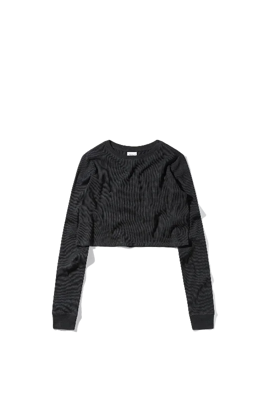 Cropped Thermal Longsleeve Tee